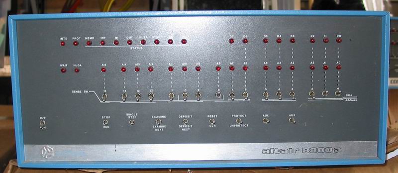 The MITS Altair 8800a as delivered
