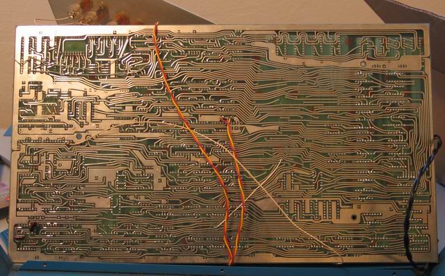 An overview of the back of the Kenbak-1 logic board