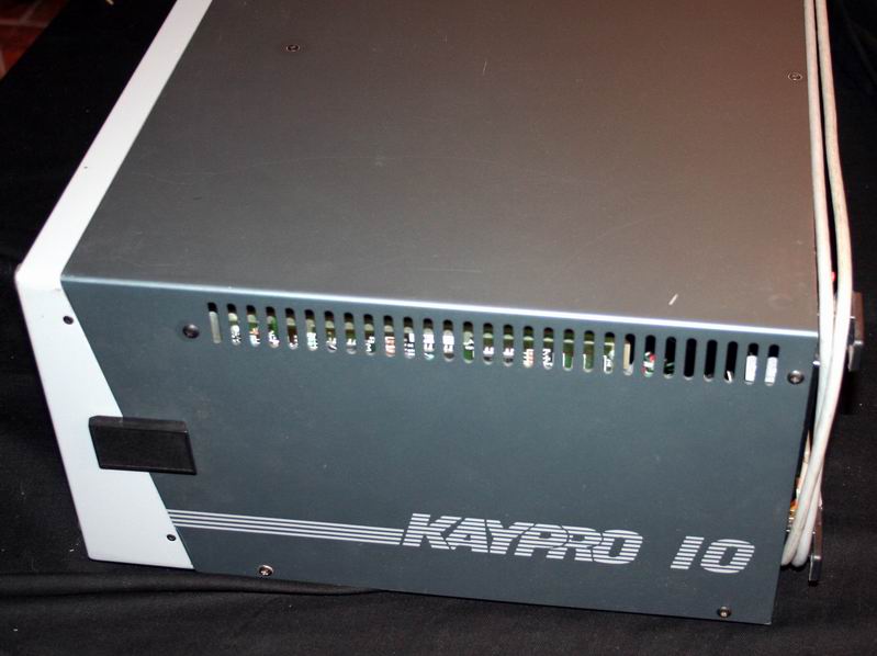 The Kaypro 10 sealed up and ready for travel.