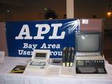 This was the APL Users Group's display.